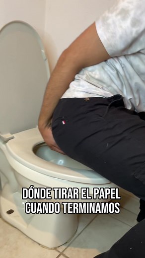Donde tirar el papel 💩🚽 #aprende #sabiasque #datoscuriosos #papeldebaño