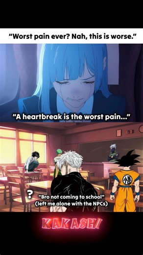 Your best friend being absent 💀😭 #AnimeMemes #Gojo #SchoolLife #Shorts
