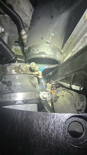 Powerstroke Intercooler cleaning ha ha