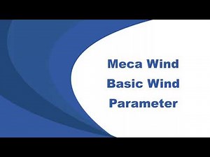 Meca Wind - Basic Wind Parameters