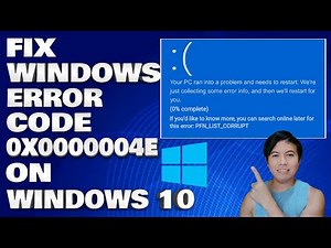 How To Windows Error Code 0x0000004e on Windows 10