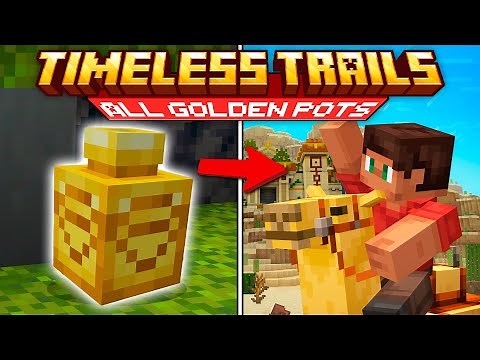 Minecraft Timeless Trails DLC - All The Golden Pots Locations (Collectables)
