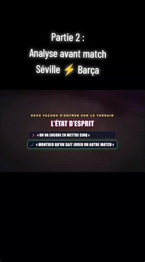 Dans cette analyse tactique complète d'avant-match, on décortique : 🔥 Pourquoi Séville représente le premier vrai test de maturité du Barça 🧠 Le 4-2-3-1 de Luis García Plaza et son organisation ⚠️ Les dangers majeurs : Miguel Sierra entre les lignes, Lucas Stassin et Chidera Ejuke en transition 🧩 Comment Rodri et Pedri doivent contrôler le milieu et neutraliser le double pivot 🔥 Pourquoi Fermín en 10 et Raphinha en 9 mobile peuvent faire exploser le match ⚡ Lamine Yamal dans les duels et Ant