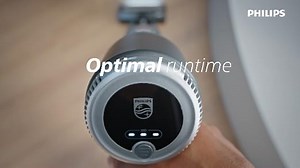 Philips Kabelloser Staubsauger der Serie 3000, Leistungsstarke Saugleistung auf Hartböden, 60 Minuten Laufzeit, Düse mit LED-Licht, Fugen und Kombinationsdüse, Austauschbarer Akku(XC3032/01)