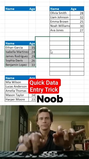 Quick data entry trick in excel sheet | easy steps | #exceltips #computer #excel