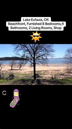 Rare Sandy Beachfront Home on Lake Eufaula for Sale