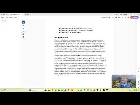 Save Document on PDF, Add & Remove Password on Document