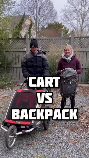 Cart VS Backpack 🥾One of the top questions we got was “is Timmy coming out of retirement?!” You betchya! Luckily we already made the hefty purchase for our first walk across America and Timmy is in GREAT shape even after putting him through 2,858 miles! Next up: cons of taking a cart vs a backpack #walkingacrossamerica #walkacrossamerica #walking #eastcoastgreenway #optoutside #adventurecouple #getoutside #lifeoutdoors #thruhike #eastcoast | theggoldenroad