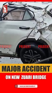 Major Accident On New Goa Zuari Bridge #Goa #Goanews #Accident | Prudent Media