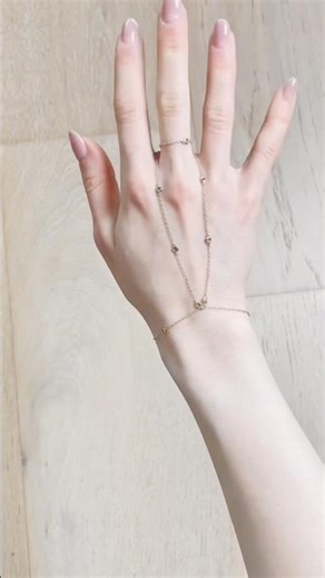 How to Turn a Necklace into a Hand Chain ✨ Easy Jewelry Hack#viralvideo #jewelry #necklace #bracelet