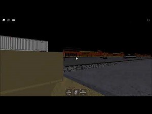 Roblox: BNSF intermodal train with NS 8000 trailing (Ro Scale BNSF San Bernardino Subdivison!)