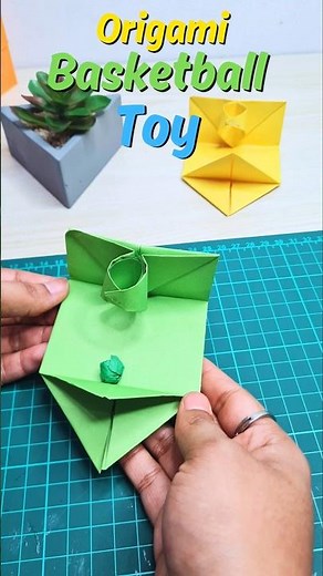 Easy Origami Basketball Toy | DIY Paper Sports Craft in 60 Seconds