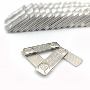 [Hot Item] Steel Plate One Magnets Inside Metal Magnetic Name Tag Name Badge