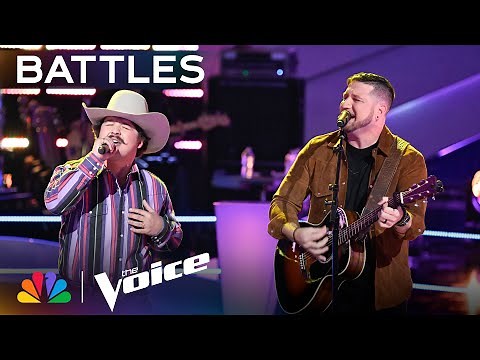 Austin Gilbert & Rob Cole Earn Reba's STEAL with Flawless Blake Shelton Cover | Voice Battles | NBC