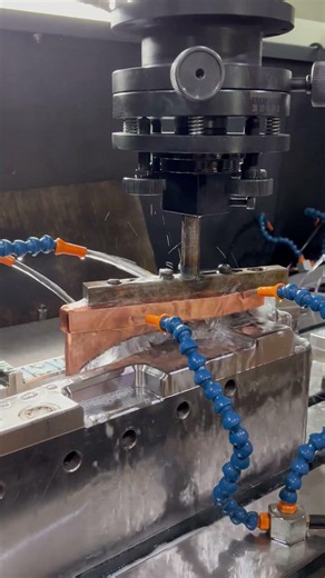 Electrical discharge #machining eroding #metal with micron-level accuracy.#edm #engineering #shorts
