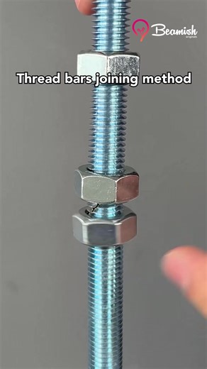 Beamish on Instagram: "Joining threaded bars the right way! #easy #joint #threaded #bars #trick"