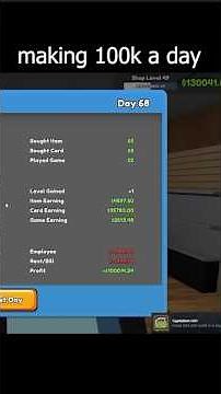 Earn 100k a day in TCG Card Shop Simulator #shorts #gaming