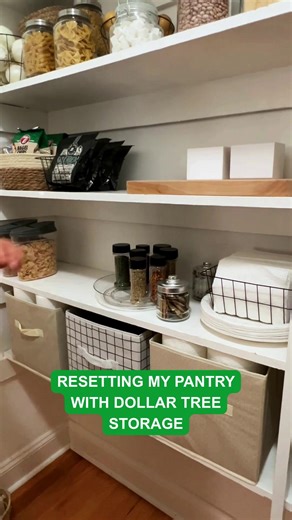 Out with the old, in with the organized 💖✨​ Our pantry storage makes cleaning, sorting, and styling your space a breeze. Start the year fresh. | Dollar Tree