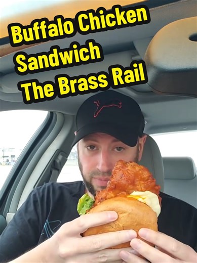 Trying the monstrous Buffalo chicken sandwich. It actually has provolone and not provel like I mentioned. #Foodie #foodreview #friedchicken #sandwich #stl