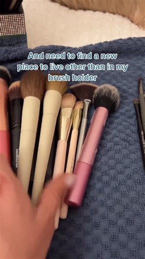 Getting rid of brushes #makeupbrushes #makeupbrushcleaning