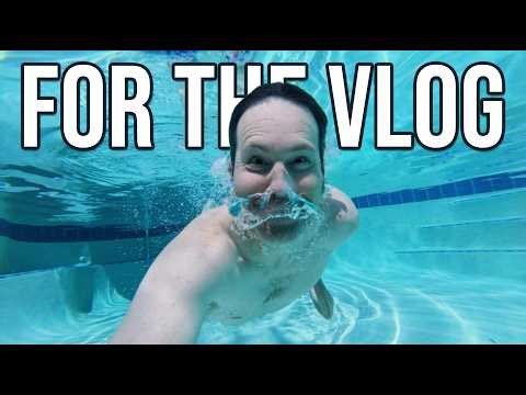 I Got in the FREEZING Pool… For the Vlog