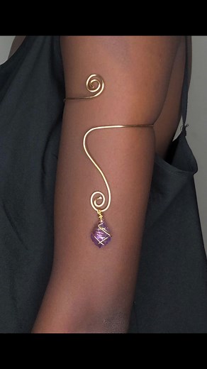 Pretty Wire Arm Cuff Jewelry | Gold Arm Bracelet Designs