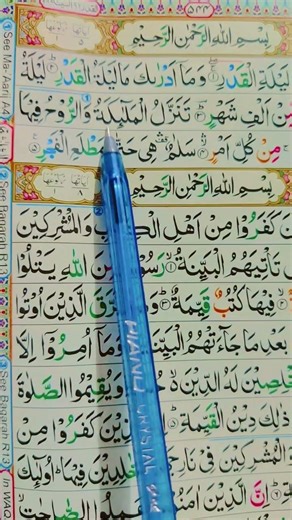 Surah Al-Qadr سورۃ القدر 🌛🤍 beautiful#quran #tilawat #shorts