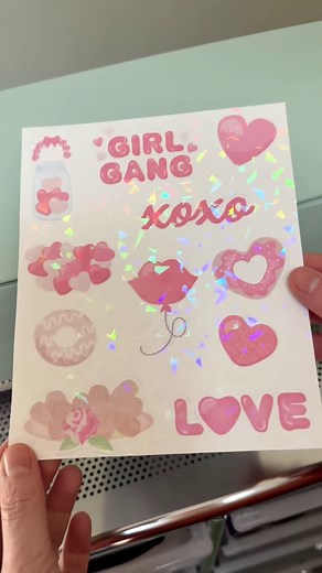 Add some sparkle to your Valentine's Day with these holographic stickers! ✨ Whether it's for your cards, gifts, or decorations, these stickers will make everything shine. https://www.creativefabrica.com/product/galentines-day?utm_source=facebook&utm_medium=cf-social&utm_campaign=products 💖 Tag someone who needs these in their life! . #creativefabricacrafts #valentinestickers #cricut #cricutmade #cricutstickers #valentinesdaystickers | Creative Fabrica