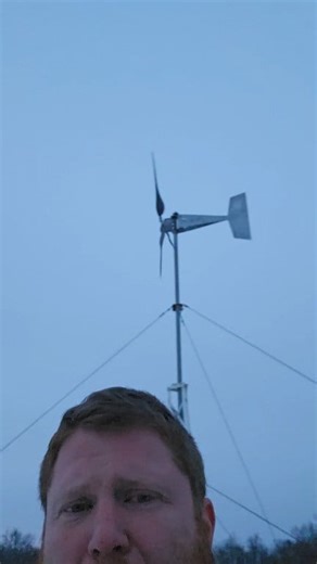 It's frozen?! #offgridguru #offgridliving #offgrid #windturbine #wind #cold | The Off-Grid Guru