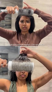 Should you get long or short curtain bangs? The simple answer: if you’re okay with styling your bangs daily (or a few times a week), shorter curtain bangs are for you. If you don’t have the time to style them that often, go for longer curtain bangs, you’ll usually only need to style them about twice a week. If you need help deciding whether short or long curtain bangs are right for you, let me know in the comments 👇 . . #curtainbangs #stylinghair #blowoutstyles #bangshairstyle | Haiirology By J