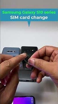 13. How to change “SIM card” in a Samsung Galaxy S10e/S10//S10+. #samsunggalaxy #smartphone