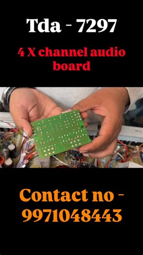 Ssaudio Wave | Tda - 7297 , 4 X channel audio amplifier board #subwoofer #ssaudiowave #amplifier #classd #caramplifier #speaker #speaker #reels #7297 | Instagram