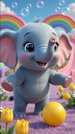 Elly the Elephant Plays with Magic Color Balls! 🎈 Learn Colors for Toddlers & Babies