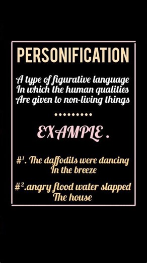 personification definition and examples