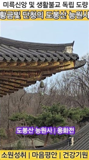 도봉산 능원사 용화전 금시조(가루다) (5) | 소원성취 마음평안 재앙소멸 건강증진 - 영인스님 금강경 염불독경 #국보 #금동 #불교 #불교명상 #불교음악 #능원사 #도봉산