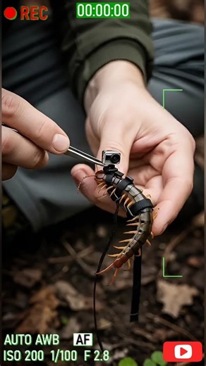 I Strapped a Micro Camera to a Centipede... (Underground POV)