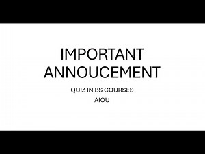 QUIZ GUIDANCE BS PROGRAMS AIOU