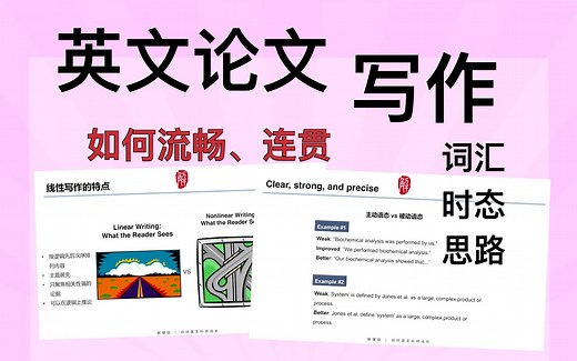 【科研技巧】英文论文写作，如何做到流畅、连贯。词汇、时态、论文思路，配上示例一起服用