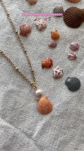 new sea shell jewelry will be on my website tomorrow 🐚🌺🌊 #mermaidcore #h2o #makomermaids #summer #coconutgirl #seashelljewelry