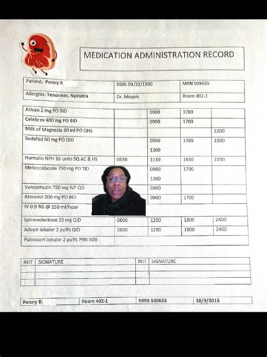 Nurses, nursing students and aspiring nurses. It's your responsibility to maintain your own nursing license. Although we should all be working as a team and ensuring that patients' safety, it is ultimately the nurse's responsibility to oversee the patient's safety. I don't know about you but in nursing school. I wasn't taught how to dissect a medication administration record like I am going to show you, take a look at this video. Can you identify the errors on this MAR? If so put your answers in