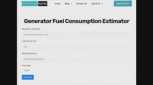 Estimate Your Generator’s Fuel Consumption with Ease