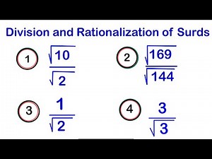 How to divide Surds.