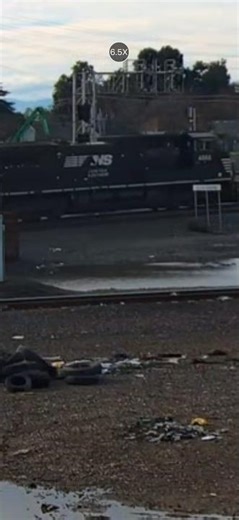 NS Leads BNSF H-FRSPAS At Stockton Diamond