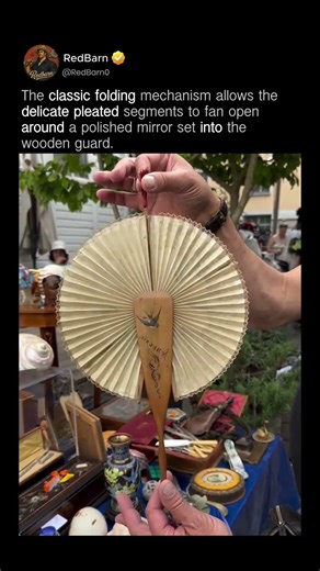Vintage Wooden Hand Fan