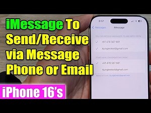 iPhone 16: How to Set iMessage To Send/Receive Message via Phone Number or Email
