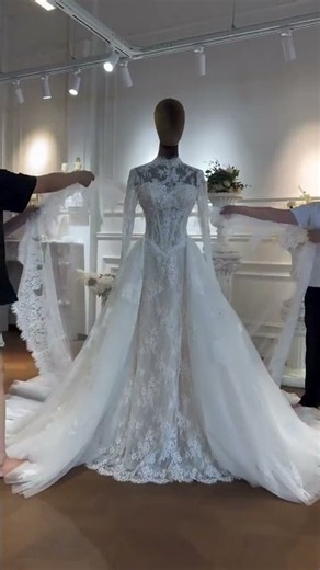🎆princess queen cara dress beautiful luxury bridle dress #weddingdress
