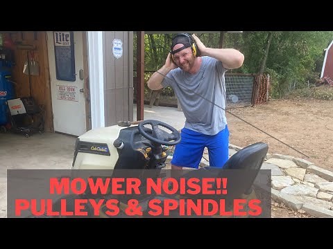 Riding Mower Squealing Noise; Pulley & Spindle Replacement on Cub Cadet