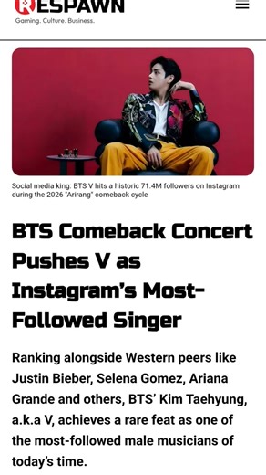 BTS V Instagram,s Singer🎤 Most Followed❤‍🔥Concert🇰🇷방탄소년단Taehyung#V#rm#jk#jhop #jin#suga#jimin✈️😘Army