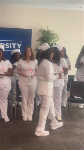 Lightning of the candles represents enlightenment , the commitment to care for the others like sick and wounded. And the decision to enter the nursing profession. #lightningofthecandles @highlight Erika Mae | Maryrose Kinison