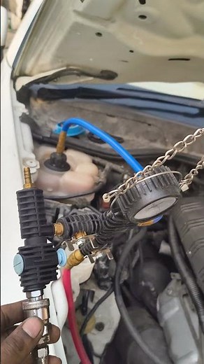 porsche Cayenne coolant bleeding work #porsche#technician#work